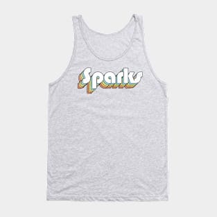 Sparks - Retro Letters Typography Style Tank Top